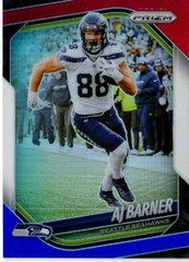 2025 Panini Prizm #297 AJ Barner Red White and Blue