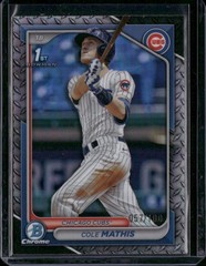 2024 Bowman Draft #BDC-81 Cole Mathis Chrome Steel Metal Refractor #/100
