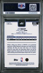 PSA 10 GEM MINT 2025 Topps Chrome #255 Ace Bailey Refractor Rookie RC