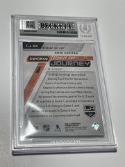 Anze Kopitar Signed Card Stanley Cup Journey Slabbed Beckett BAS IP Auto Kings a