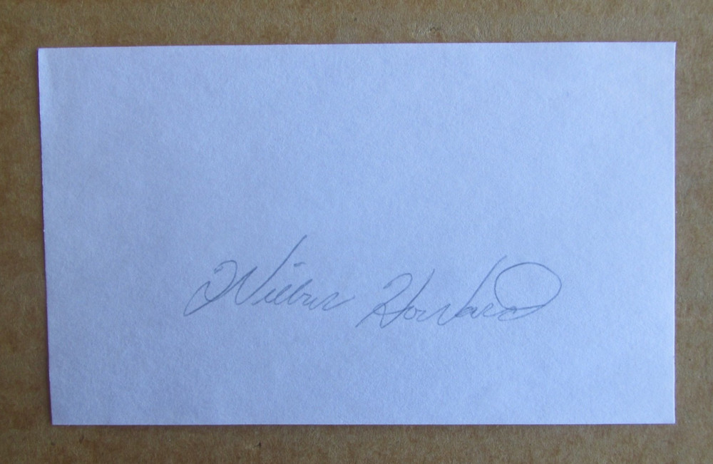 WILBUR HOWARD SIGNED AUTOGRAPH 3X5 INDEX CARD 1973 BREWERS HOUSTON ASTROS D.2022