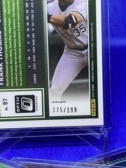 2025 Donruss Frank Thomas Purple Optic Prizm /49 /99 /149 /199 Green Orange Holo