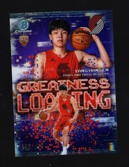 2025-26 Bowman Yang Hansen Chrome Greatness Loading RC Purple Refractor #/250