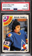 197879 OPEECHEE 54 DOUG FAVELL PSA 6 EXMT Colorado Rockies GOALIE SC702 G2U