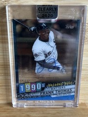 2020 Topps Clearly Authentic Frank Thomas #DBA-FT Decades Best Blue Auto #15/25