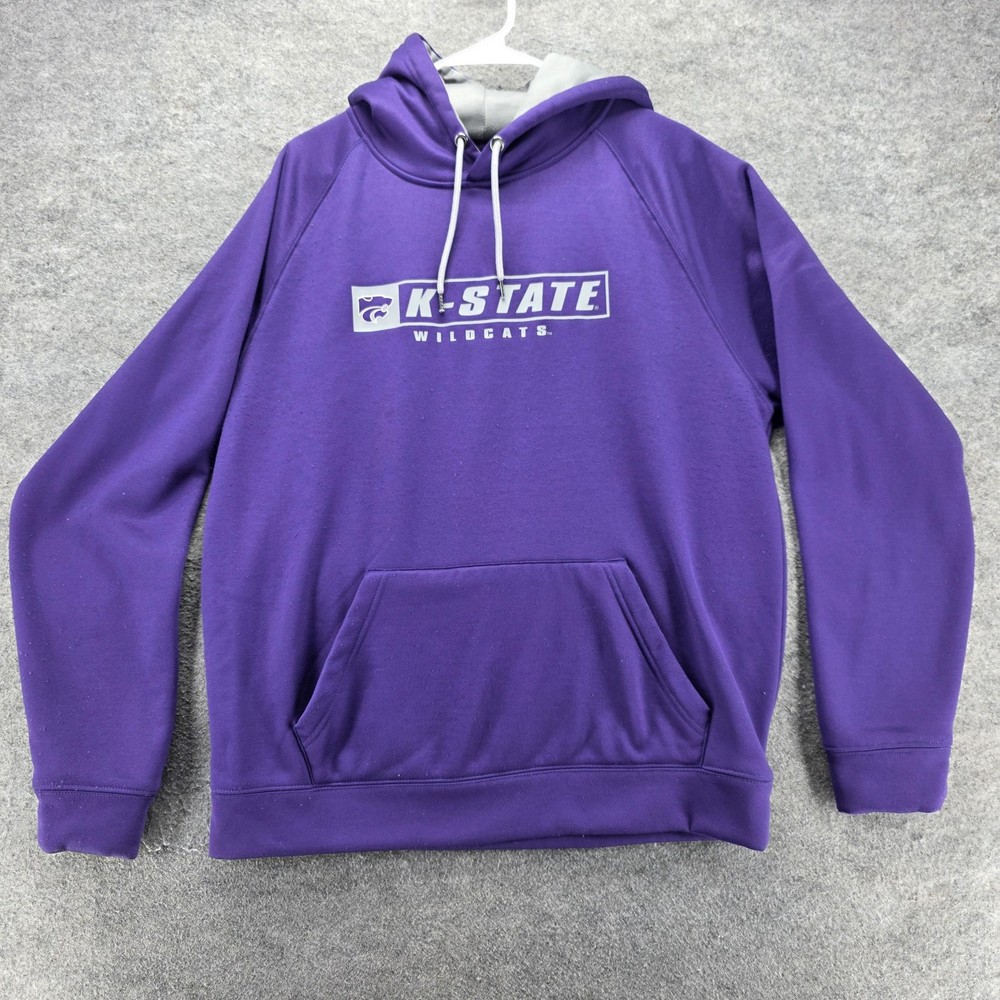 Kansas State Wildcats Hoodie Sweatshirt Mens XL Purple NCAA Basketball Colosseum