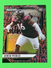2025 Panini Snakeskin PRIZM Aeneas Peebles RC Virginia Tech No. 145