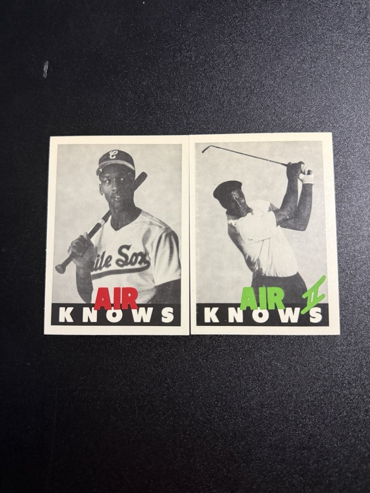 Michael Jordan “Air Knows” Air Jordan Promo Cards – Chicago Bulls MINT