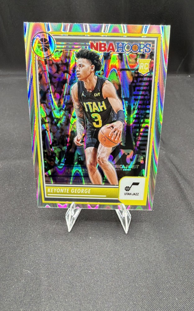 2023-24 Panini Nba Hoops Premium Stock – Keyonte George #98 Seismic Prizm (RC)