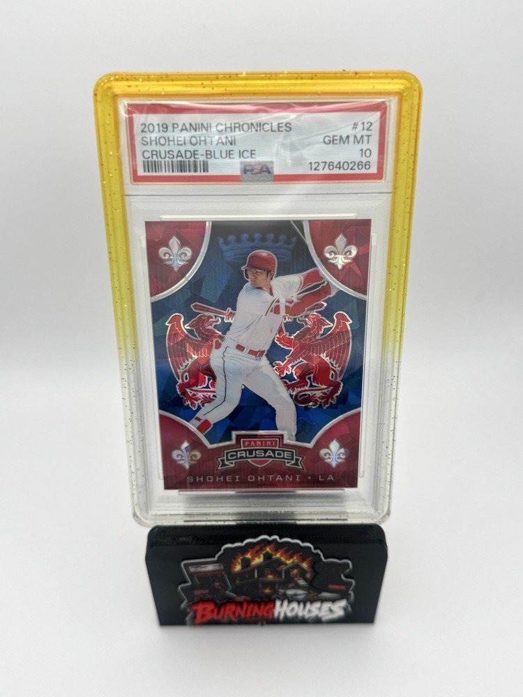 2019 Panini Chronicles – Crusade Shohei Ohtani #12 Blue Ice Prizm /99