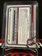 Dalton Rushing 2022 Bowman Draft 1st Purple Parallel /250 Dodgers #BD-84