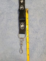 Pro Specialties Group NFL San Francisco 49ers All Black Lanyard, Detachable NEW