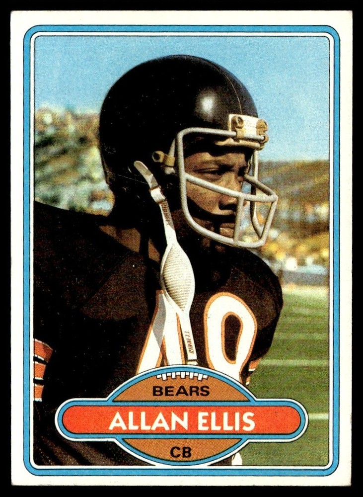 1980 Topps Card Football Allan Ellis Chicago Bears #63 EX-MT