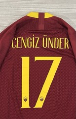 Nike 2018/19 AS Roma Cengiz Ünder #17 Soccer Jersey 919020-677 Men’s Size Medium
