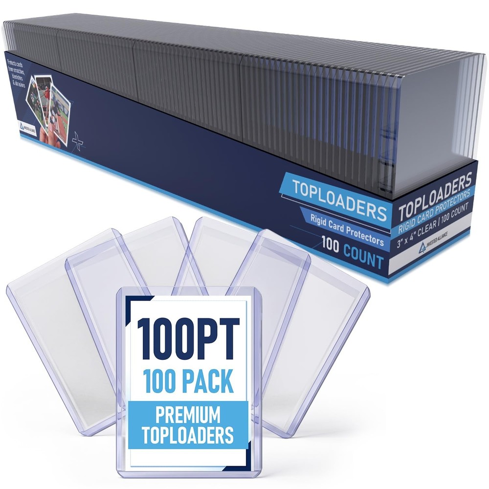 Premium Top Loaders for Cards Case Pack | Hard Top Loader Trading Card Sleeve…