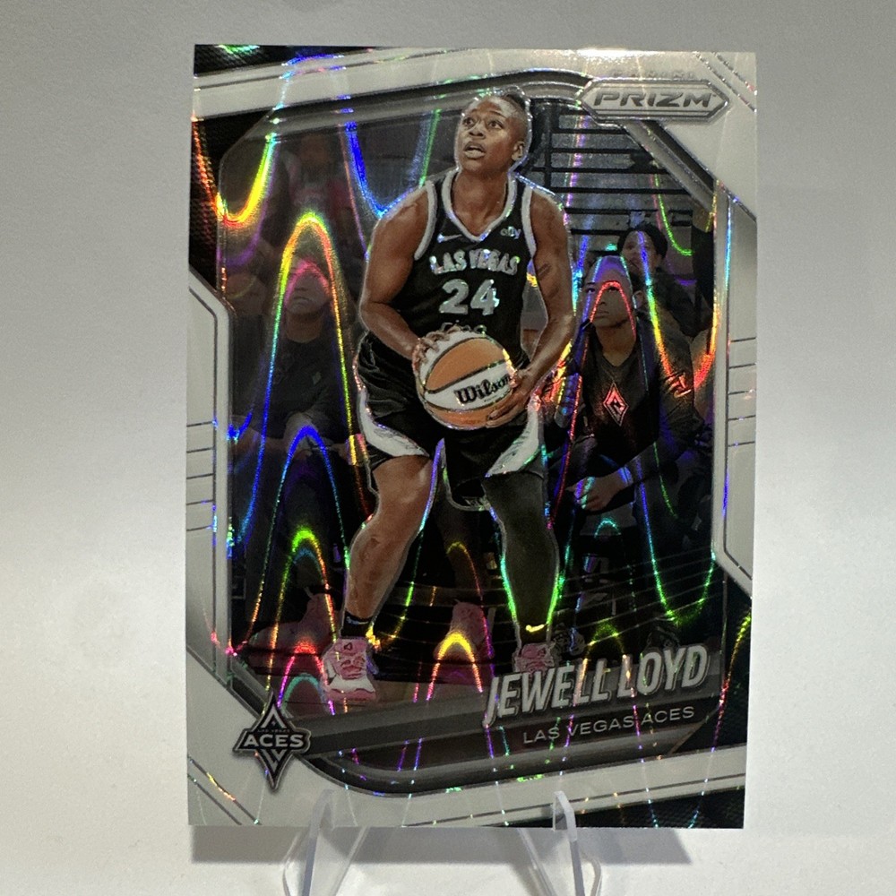 2025 Panini Prizm WNBA Jewell Loyd #57 Las Vegas Aces White Seismic Prizm
