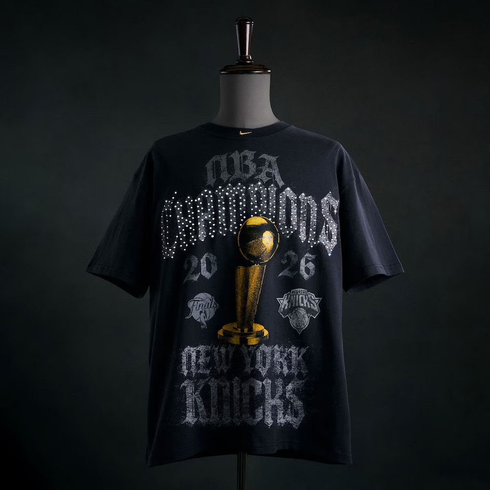 New York Knicks Nike 2026 NBA Finals Champions Authentic Locker Room T-Shirt XL