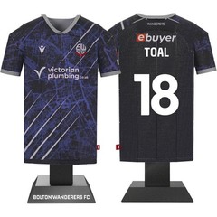Bolton Wanderers Metal Football Shirt Personalised 2025/26 Away Kit Alloy Shirt