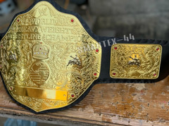 BIG GOLD World Heavyweight Championship Replica Tittle Belt 2MM Brass Adult Size