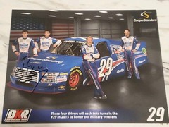 Ryan Blaney #29 BKR AUTOGRAPHED ROOKIE signed Truck Series HIS 1st HERO CARD!!