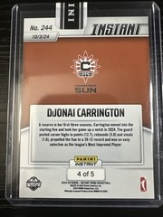 2024 Panini Instant WNBA Sexy DIJONAI CARRINGTON Sun WHITE TIGER # 4/5 Zebra Sky