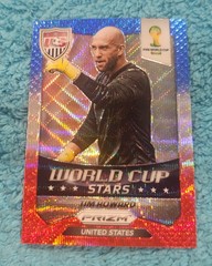 2014 Panini Prizm World Cup Stars Blue Red Wave Tim Howard United States #42