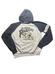 Vintage 80s/90s Los Angeles Raiders Garan Inc. Youth XL Black And Gray Hoodie