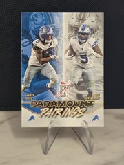Jahmyr Gibbs & David Montgomery #PP-8 Topps Signature Paramount Pairings