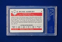 1979 TCMA BASEBALL #17 RICHIE ASHBURN PHILLIES PSA 10 GEM MT LOW POP! 1995 HOF