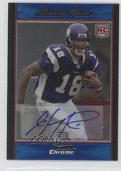 2007 Bowman Chrome Rookie Blue Refractor 36/75 Sidney Rice #BC79 Auto RC 0m8