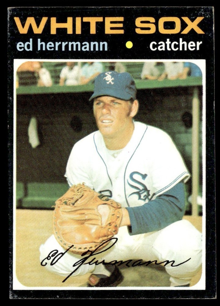 1971 Topps Card Ed Herrmann Chicago White Sox #169 Baseball EX