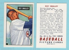 1951 Bowman Baseball Reprint Cards #44 Roy Smalley – 746