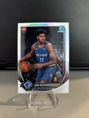 Jase Richardson 2025 Bowman Chrome #BRR-25 Red Rookie Variation SP RC