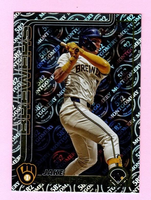 2025 Topps Montgomery Foil #618 Jake Bauers Milwaukee Brewers