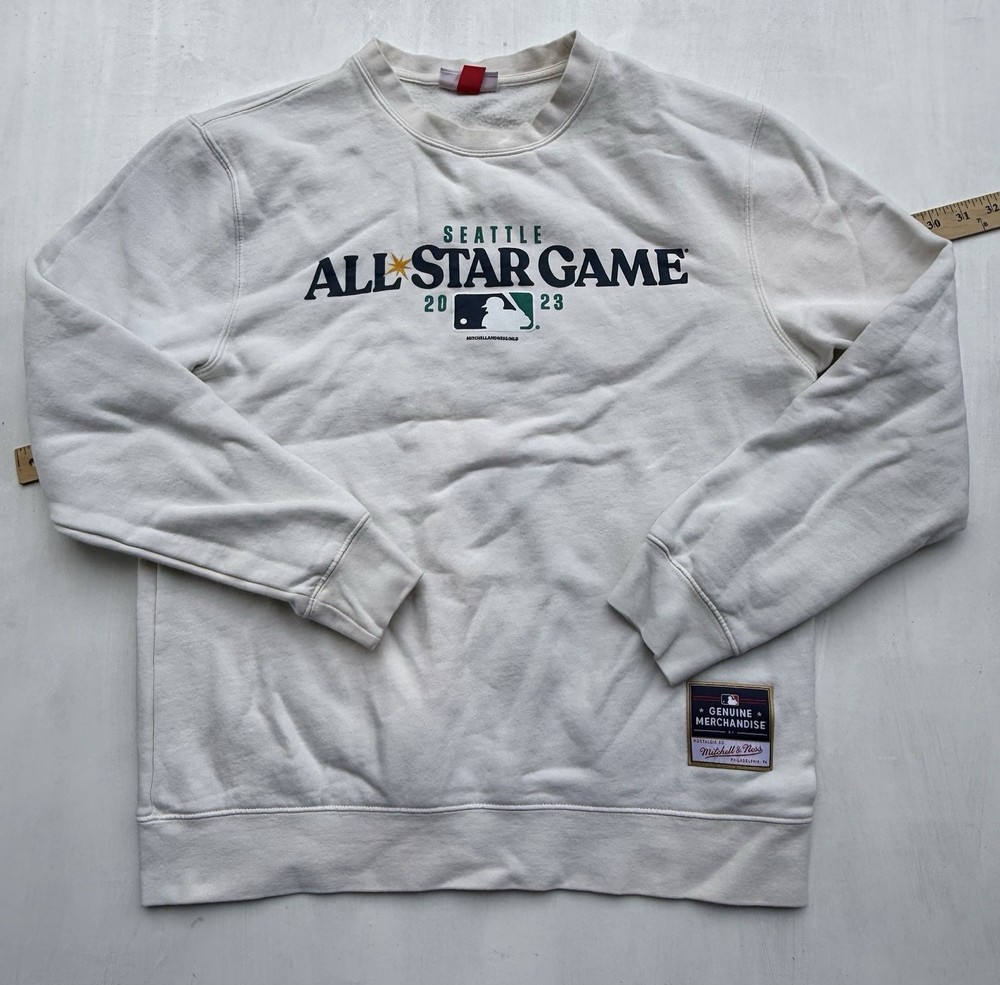Seattle 2023 MLB All Star Game Crew Neck Sweatshirt Mitchell & Ness Size Large