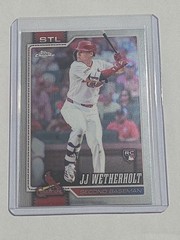 2026 Topps Chrome JJ Weatherholt Cardinals RC #119 – Rookie Of The Year Prospect