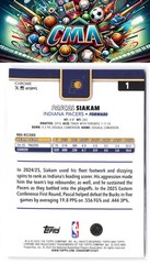 2025-26 Topps Chrome #1 Pascal Siakam Basketball Refractor