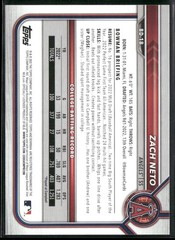 2022 Bowman Draft #BD-18 Zach Neto
