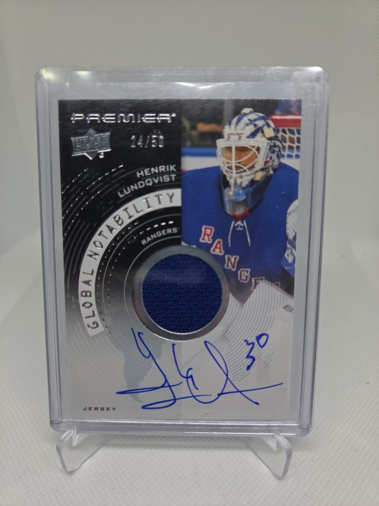 2023-24 Premier Hockey Global Notability Henrik Lundqvist (MEM) (AU) /50