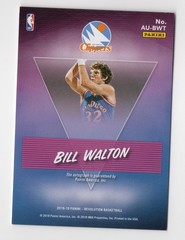 Bill Walton 2018-19 Panini Revolution Autograph Card On Card Auto HOF