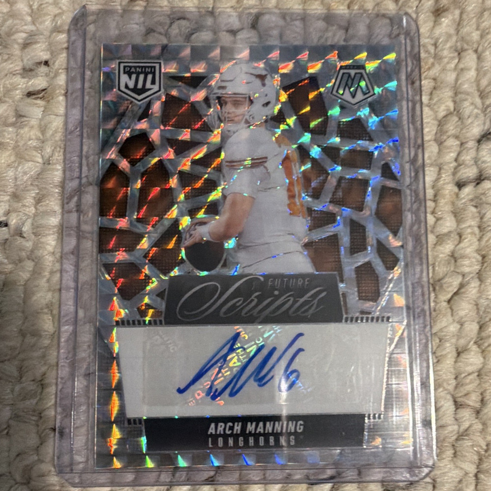 Panini 2025 Mosaic Arch Manning Texas Longhorns Future Scripts Auto FSC-AMG