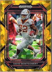 2023 Panini Prizm Draft Picks #25 David Montgomery Prizms Gold Ice