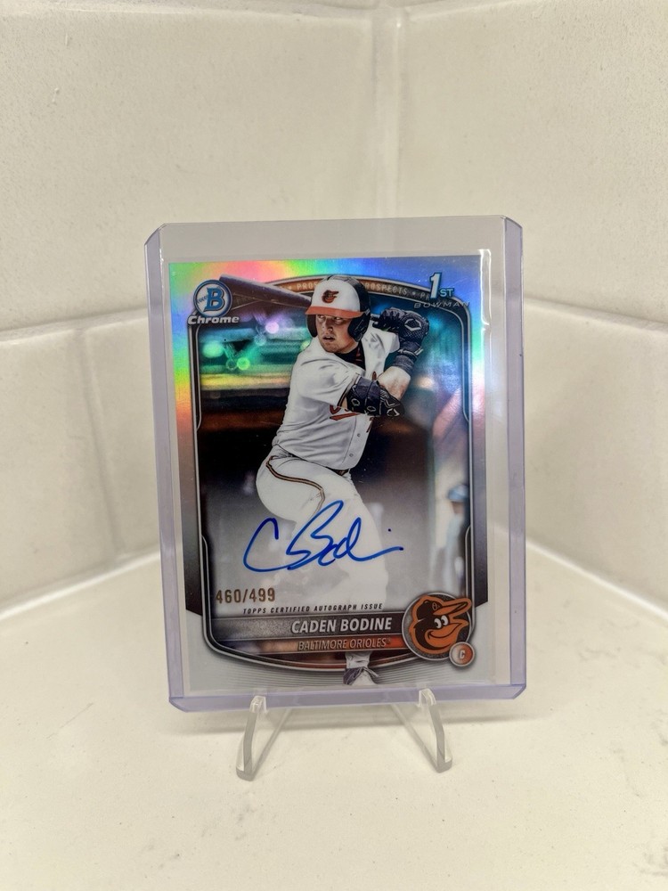 2025 Bowman Draft – Caden Bodine 1st Refractor Auto /499 Orioles #CPA-CB