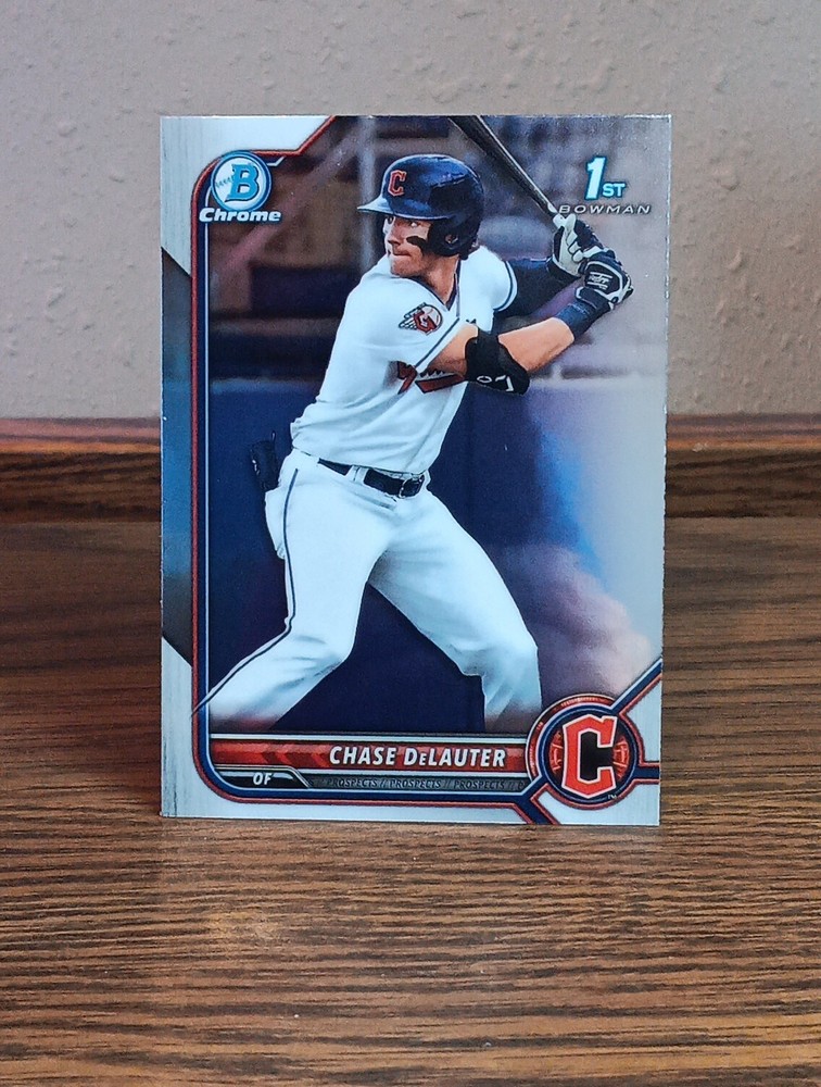 2022 Bowman Draft Chrome 1st Chase DeLauter #BDC-49 Guardians