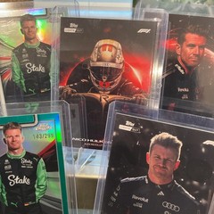 F1 Topps Chrome / Lights Out Nico Hulkenberg 5-Card Lot Halo Portrait /299