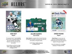 2022/23 UPPER DECK ALLURE HOCKEY HOBBY BOX
