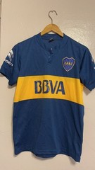 Boca Juniors BBVA Soccer Jersey Blue Yellow Fan Shirt