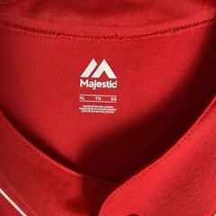 Washington Nationals MLB Majestic Men’s XL Size Red, Blue And White Jersey