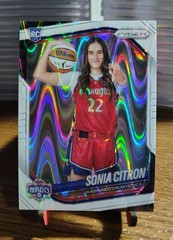 2025 Panini Prizm WNBA – Rookie Variation Sonia Citron #148 White Seismic Prizm