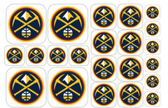 22 NBA Team Logo Stickers – Matte/Gloss Paper Options – 4 Different Sizes in One